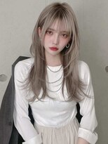 ロッソ 大橋店(Rosso)&nbsp;ベージュの柔らか内巻きロング【大橋】