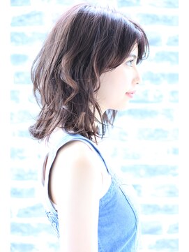 ニスル センター南店(NISURU） 似合わせカット/大人ガーリー/ダークアッシュ/着物/センター南