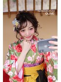 【オリーブ】2019年卒業式 へセット&着付け