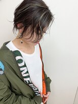 ヘアー アトリエ アンジー(Hair Atelier Angee)&nbsp;前下がりショートのコントラストハイライト