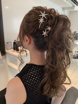 フェリーチェ(Felice) 結婚式ポニーテール 夏 小顔 花嫁 パーティー ブライダル