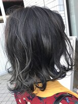 ウノプリール 茶屋町店(unopulir)&nbsp;【unopulir永尾】ブルージュボブ☆くびれ外はねミディ