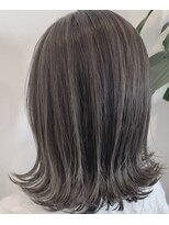 アンスールミミ 南草津店(Ansur mimi)&nbsp;グレージュ×切りっぱなしボブ
