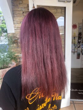 オシャマヘアー ウエスト店 ローズピンク