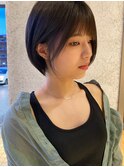 ハンサムショート20代30代40代ショートボブ丸みショート◎