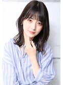 大人可愛い小顔美髪ツヤ髪ガーリー外ハネワンカールA1