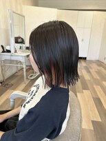 イースタイルコムズヘア 柳通り店(e-style com's hair)&nbsp;#タッセルボブ#外ハネ#ボブ#インナーカラー#ベージュピンク