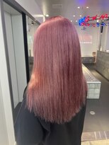 ゲーム 原宿店(GAME)&nbsp;ダブルカラーピンクベージュケアブリーチハイトーン髪質改善