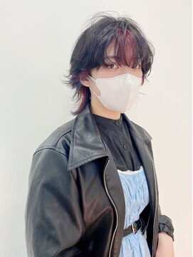 ギグスダブル 栄久屋大通店(gigs double) ワイルドショートウルフ/インナーカラー