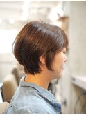 大人女性に人気!骨格カバーの美シルエットショート♪/髪質改善