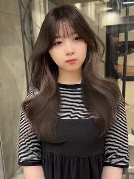 サイン 表参道(SIGN) 韓国ヘアイメチェンハッシュカット似合わせカットレッドブラウン