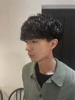 マッシュ × スパイラルパーマ