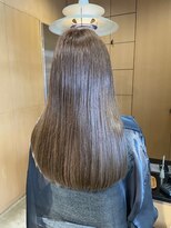 オーガニック ライフ 若葉 鶴ヶ島(organic+life) 20代30代40代髪質改善カラーアッシュベージュ艶感ストレート