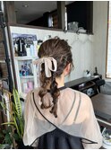 大人可愛いツインテールヘアアレンジ