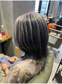 20代30代ハイライトバレイヤージュブリーチ立体感透け感
