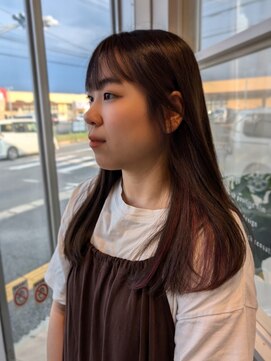 ポジ(poji) 髪質改善カラー　艶カラー　ブラウンカラー　ミディアム