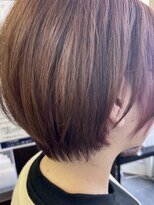 ピックアップ(Pick UP)&nbsp;ショートヘア　刈り上げ女子　インナーカラー　ラベンダーピンク