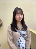 【snuw mina】レイヤーカット/顔まわりカット/透明感カラー/伏見