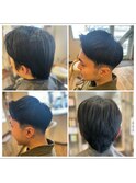 アップバングショート