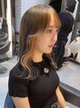 ダブル(W)&nbsp;ワンポイントデザインカラーもお任せ◎トレンド韓国ヘアに＊