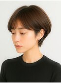 ナチュラルショートニュアンスショートハンサムショートひし形