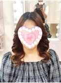 セミロング　巻き下ろし