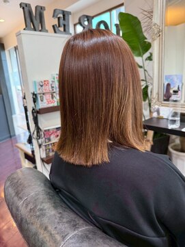 ローレン(LOREM) 切りっぱなし/ナチュラルボブ/大人ブラウン/簡単スタイリング