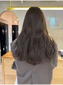 透明感髪質改善ベージュダブルカラーミルクティーグレージュ