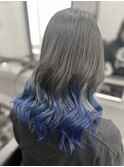 ダークグレー×ブルーグラデーション