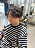 波巻きツイストスパイラルパーマ/フェザーパーマ/眉毛/メンズ