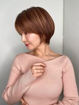 モッズヘア 上尾西口店(mod's hair) ミルクティーピンクマッシュボブショートp1上尾20代30代40代