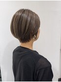 【藤岡】ツヤ感ナチュラルショートボブ