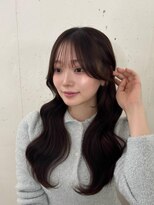 ベルベットオンザビーチ 表参道 原宿(Velvet on the Beach)&nbsp;シースルーバング/顔まわりカット/小顔くびれレイヤー