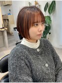 ☆ココアベージュ小顔オリーブグレークラゲヘアーショート[船橋]
