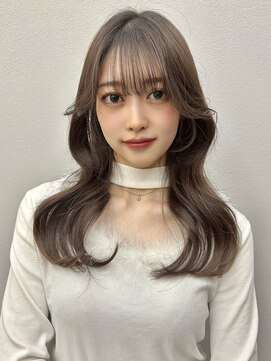 ロンドイディールバンダイ 新潟万代(Lond ideal) 透明感グレージュ×ロング