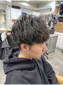 無造作質感メンズショートパーマ
