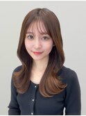 ＊20代30代40代◎小顔薄め前髪顔まわりレイヤーくびれヘア