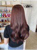 髪質改善ラベンダーピンクカラー