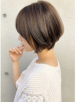 リタ 枚方(Rita)&nbsp;夏カラー爽やか◎前下がりショート暗め似合わせボブ