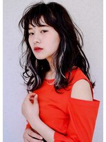 ロジェ(loje)&nbsp;【LOJE】ジグザグバング。横だけインナーカラーでアクセントを。