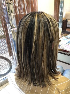 クライムヘアー(Climb hair) 切りっぱなしバレイヤージュ