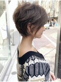 30、40代にオススメ!立体感くびれショート×ハイライトカラー
