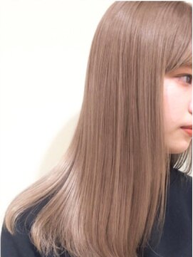 ジーナ 渋谷駅前(Zina) 【Zina渋谷】　髪質改善＊まろみベージュ＊ナチュラルストレート