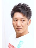 【ヨシザワ人形町】40代50代アップバング無造作ツーブロック