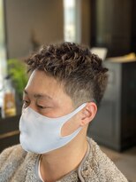 爽やかアップバングショート刈り上げ