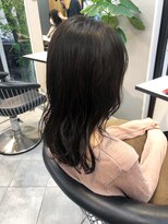 カーサ バイ ハミュウ たまプラーザ(CASA by Humium)&nbsp;ツヤ感♪大人可愛い☆ナチュラルブルーブラック×ロングヘア