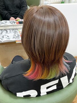 ヘアーガーデン バレッタ(hair garden barretta) インナーユニコーンカラー☆