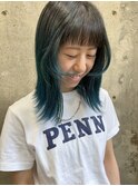 #エメラルドグリーン#ミディアム#日比野未奈