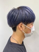 サロンドジョー(salon de joe) マッシュ×ネイビーブルー TAKUYA
