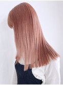 アプリコットピンク_チェリーブラウンフェミニンロング_ba381433